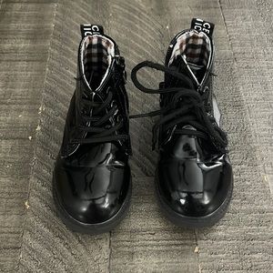Black Toddler Combat Boots